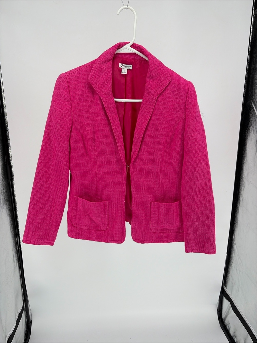 Chadwicks Bright Pink Tweed Blazer